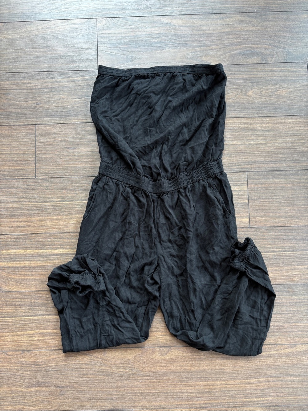 Women’s Black Strapless Jumpsuit